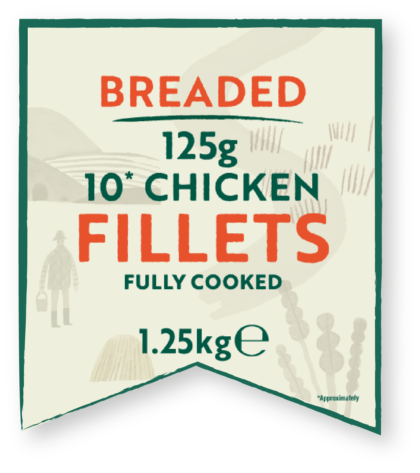 Breaded chicken fillets