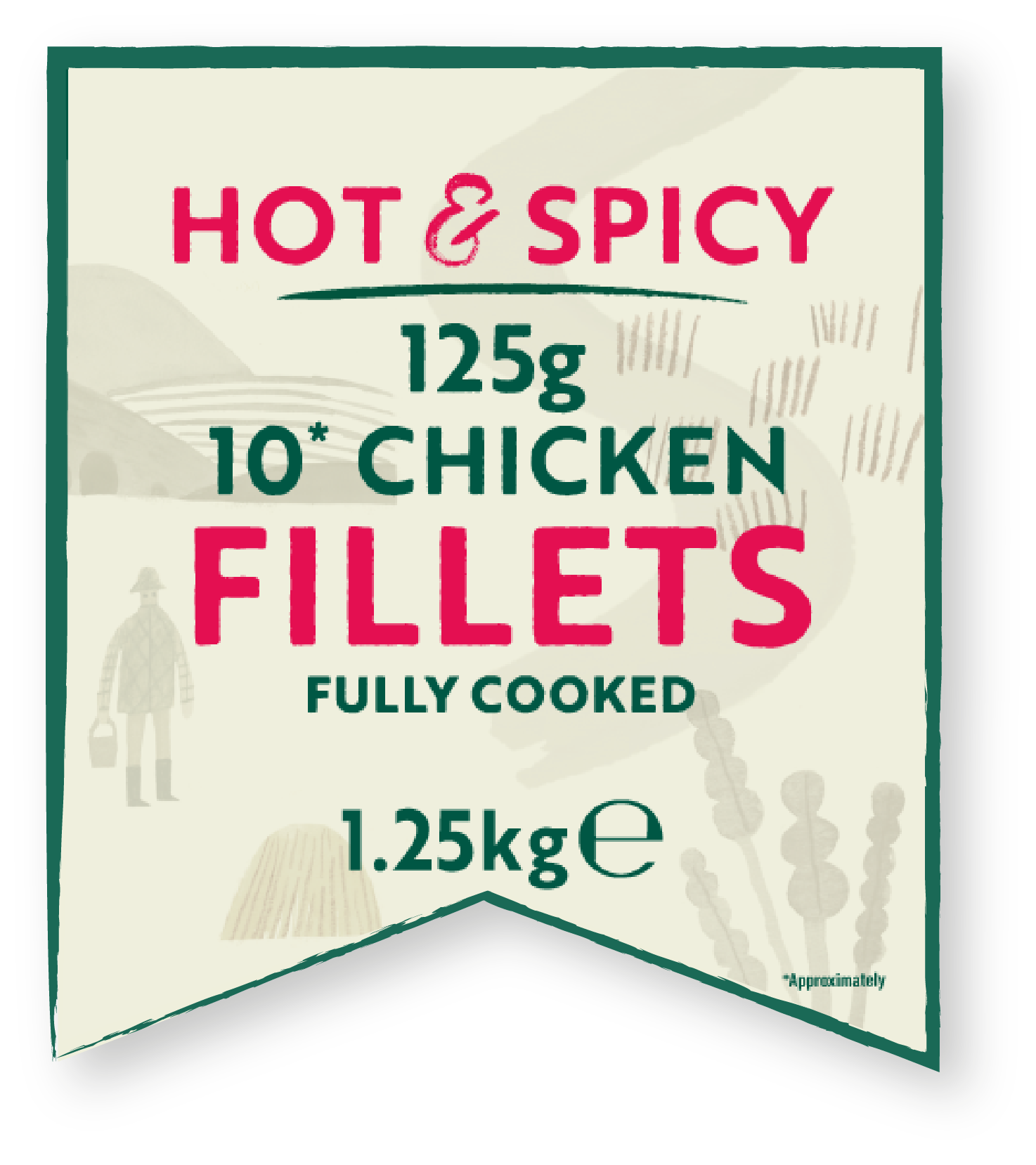 Hot and spicy chicken fillet