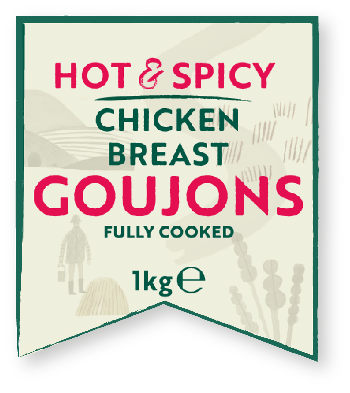 Hot & spicy chicken breast goujons