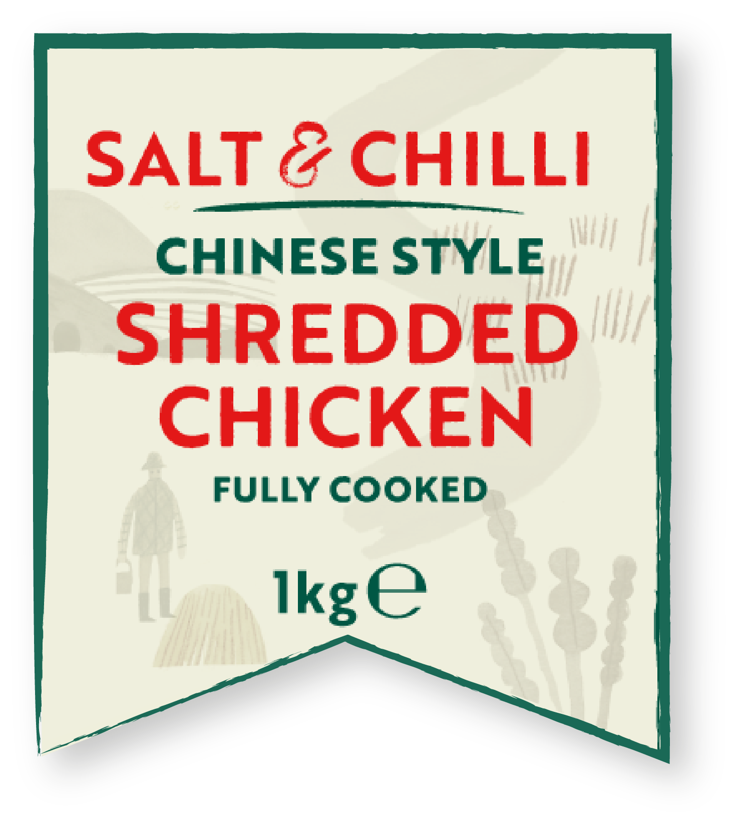 Salt and chilli salted shredded chicken goujons