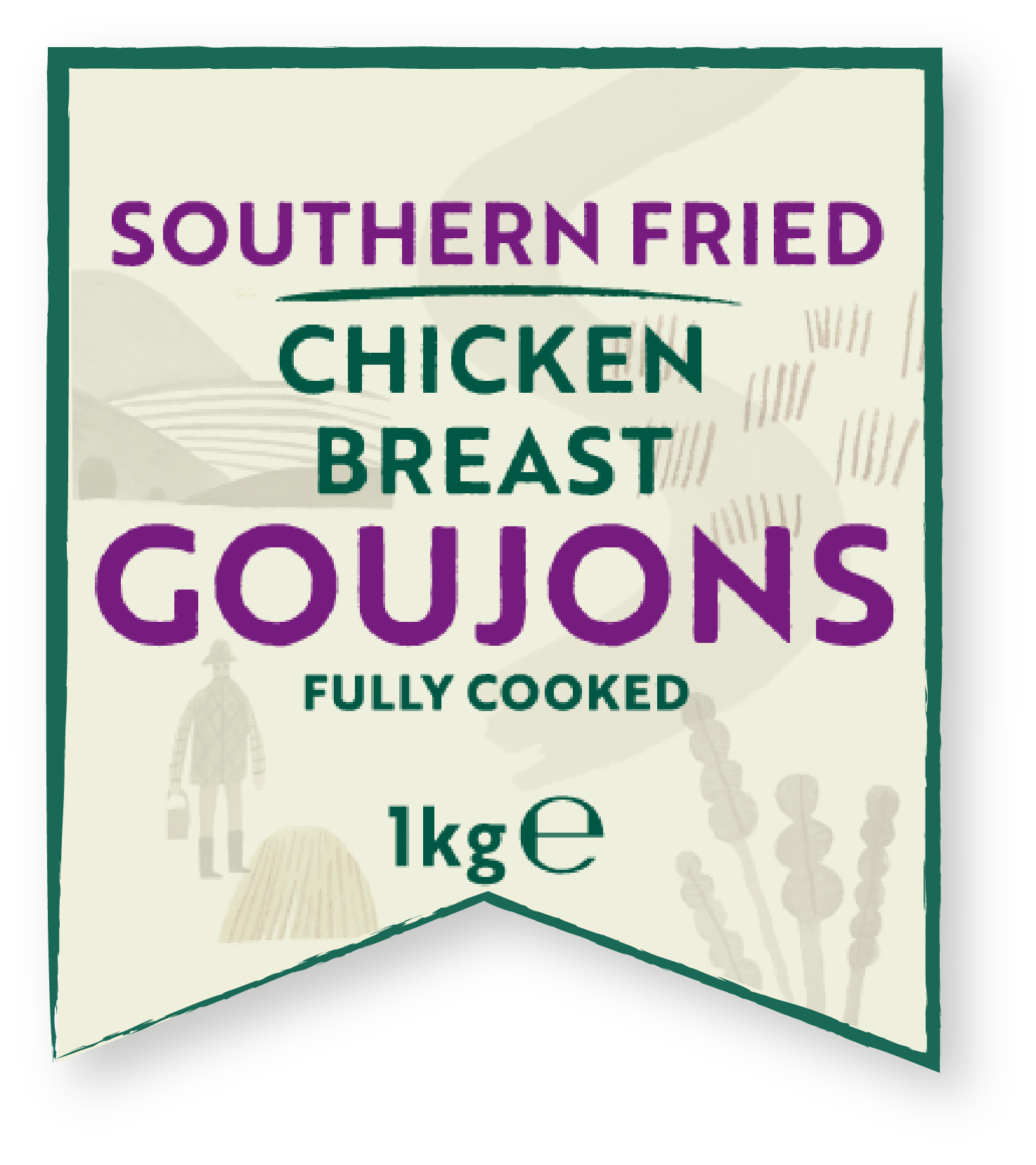 Southern fried chicken breast goujons